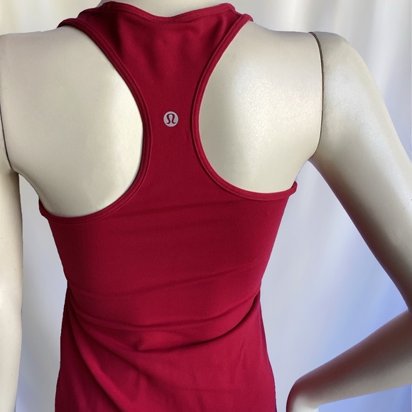 lululemon Maroon Racerback Tank Top - Picture 3 of 4